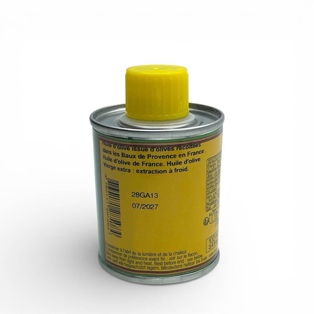 Bidon d'huile d'olive AOP Baux de Provence 100 ml - Alziari