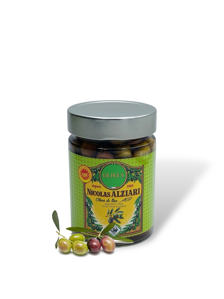 Olives de Nice AOP 220 g (pot) - Alziari