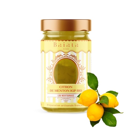 [6003] Fruit delight: "Lemon from Menton IGP" 230 g Organic* - Baiata