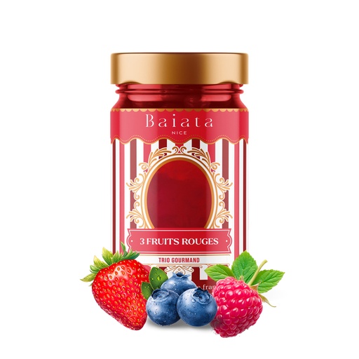 [5485] ‘3 Red Berries’ Fruit Delight 230g - Baiata