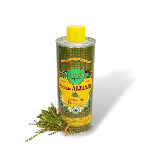 [5559] Huile d'olive infusée aux HERBES DE PROVENCE 250 ML - Alziari