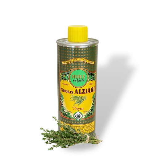 [5560] Huile d'olive infusée au THYM Frais 250 ML - Alziari
