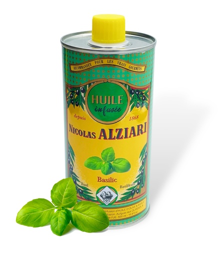 [11431] Huile d'olive BASILIC FRAIS 500 ml - Alziari