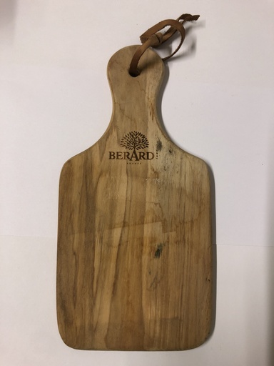 [128] Planche à  découper 21X11X1 cm en bois d'olivier (marquage alziari)