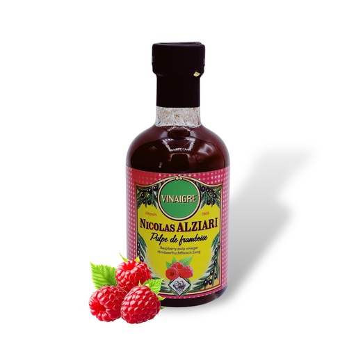 [1421] Vinaigre a la pulpe de Framboise 200 ml - Alziari