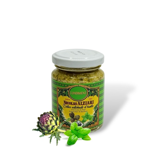 [1434] 80g Glas Artischocken Basilikum Pesto 
