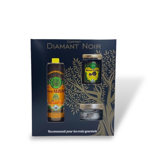 [4410] Geschenkbox "Mon retour de marché SCHWARZER DIAMANT" - Alziari