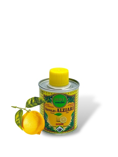 [4556] 100 ml tin Olive oil Lemon flavored - Alziari