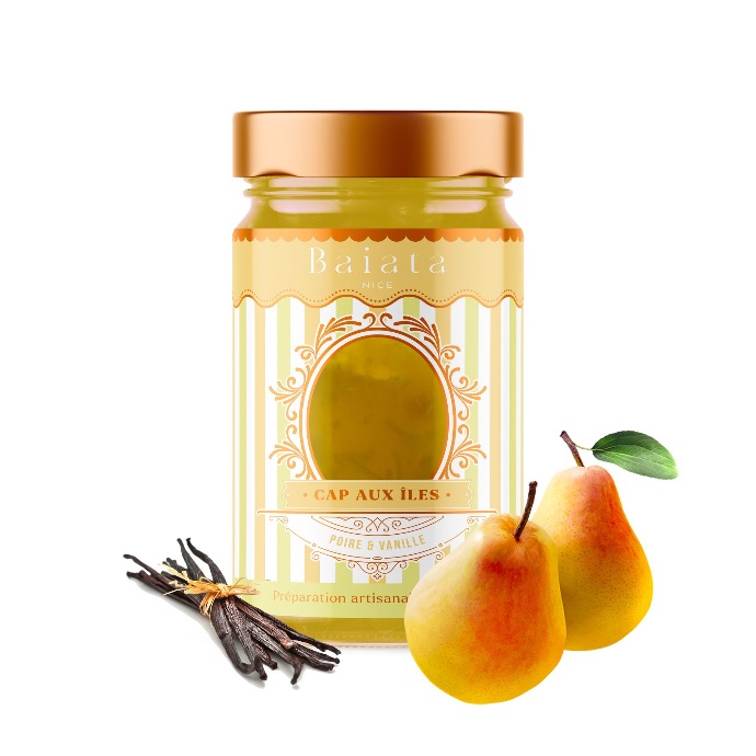 Früchte-Delikatesse Birne & Vanille "Cap aux iles" 230 g  - Baiata