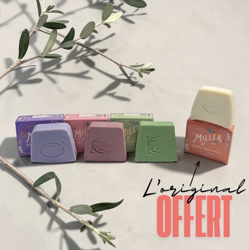 [Pack3sav] 3er-Pack Seifen + 1 Original-Seife gratis – Millea