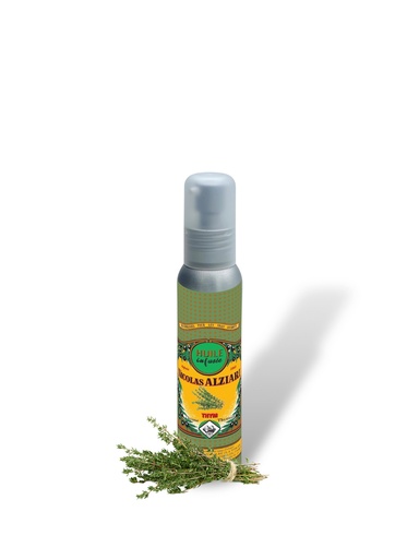 [1142] Huile d'olive infusée THYM 100 ML (flacon pompe) - Alziari