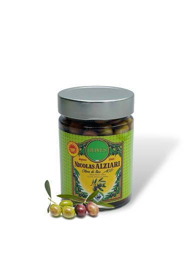 [1267] 220 g Glas GuB Oliven aus Nizza 
