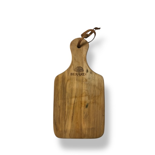 [128] Planche à  découper 21X11X1 cm en bois d'olivier (marquage alziari)