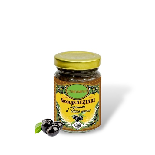 [1311] 80g Glas schwarze Olivenpaste mit Sardellen / Tapenade
