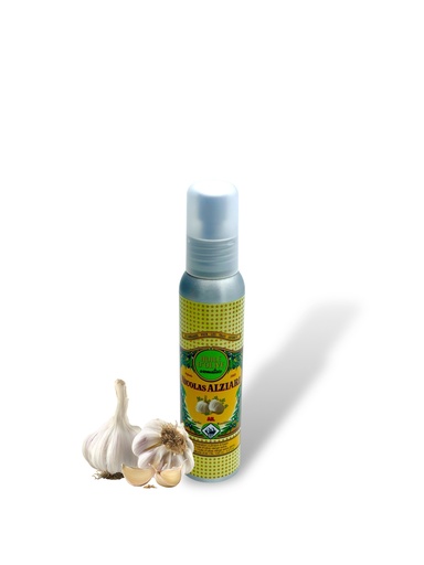 [4407] 100ml Sprühflasche aromatisiertes Olivenöl Knoblauch - Alziari