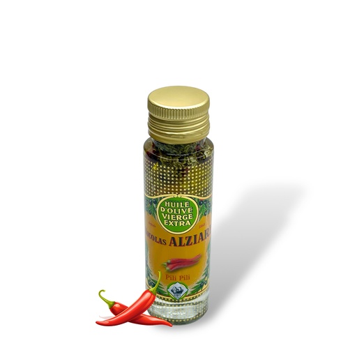 [724] 100ml bottle spicy Pili Pili Olive Oil - Alziari