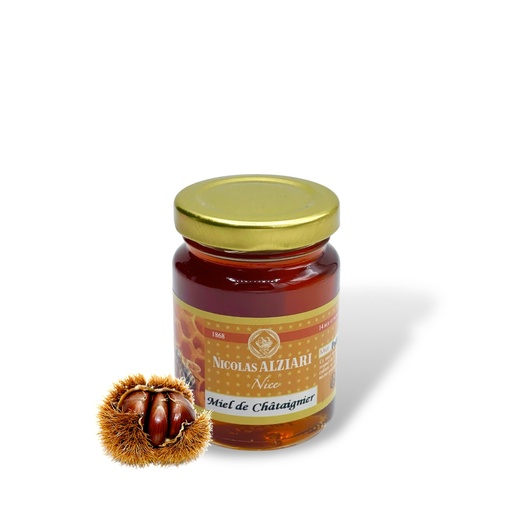 [827] 125g jar Chestnut honey - Alziari